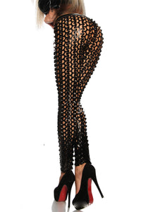 Metal studs punk fish scale bottoms - Secret Apparel