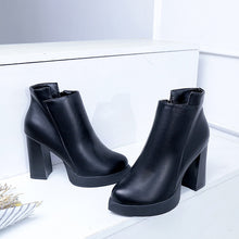 Load image into Gallery viewer, Black High Heel Boots - Secret Apparel
