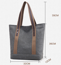 Load image into Gallery viewer, Canvas Tote Hand Bag - Secret Apparel
