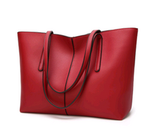 Load image into Gallery viewer, PU Spacious Tote Handbag - Secret Apparel
