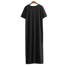 Load image into Gallery viewer, Long Loose Side Slit Dress - Secret Apparel
