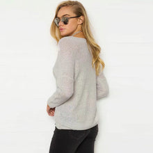 Load image into Gallery viewer, Wrap Pullover V-Neck Sweater - Secret Apparel
