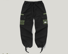 Load image into Gallery viewer, Black Cargo Trousers - Secret Apparel
