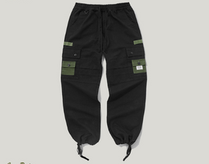 Black Cargo Trousers - Secret Apparel