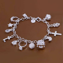 Load image into Gallery viewer, Silver Ornaments Bracelet - Secret Apparel
