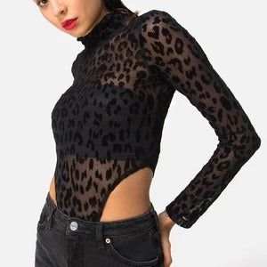 Black Mesh Bodysuit - Secret Apparel