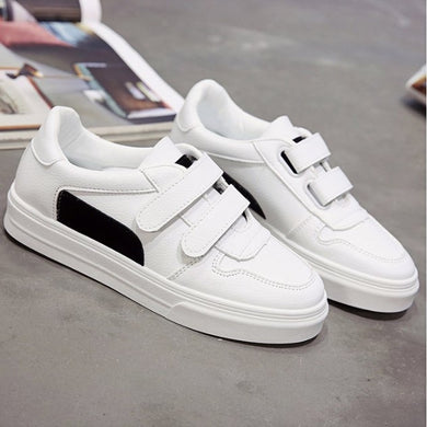 White Velcro Trainers - Secret Apparel