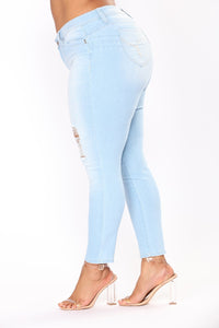 Plus Size Ripped Jeans - Secret Apparel