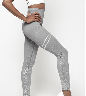 Striped Thigh Leggings - Secret Apparel