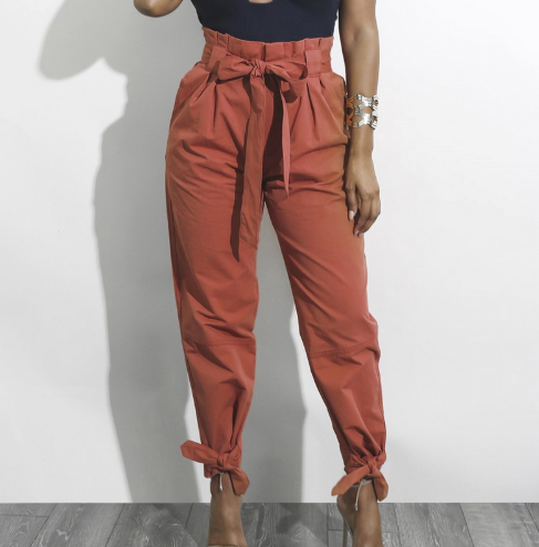 Casual Paper Bag Pants - Secret Apparel