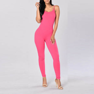 Slim Strapped Jumpsuit - Secret Apparel