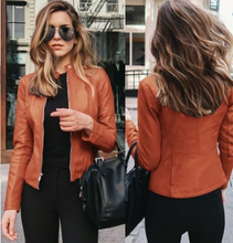 Load image into Gallery viewer, PU Leather Biker Jacket - Secret Apparel
