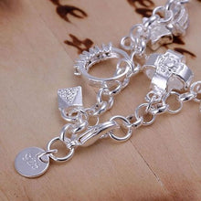 Load image into Gallery viewer, Silver Ornaments Bracelet - Secret Apparel
