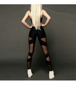 Mesh Black Leggings - Secret Apparel