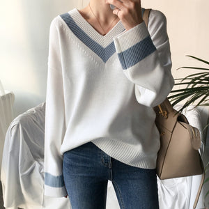 Pullover V-Neck Sweater - Secret Apparel