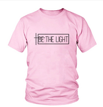 Load image into Gallery viewer, Be the light lettered t-shirt top - Secret Apparel
