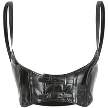 Load image into Gallery viewer, PU Leather Buckle Waist Vest - Secret Apparel
