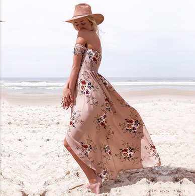 Off shoulder maxi dress - Secret Apparel