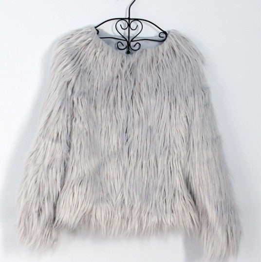 Fluffy Faux Fur Coat - Secret Apparel