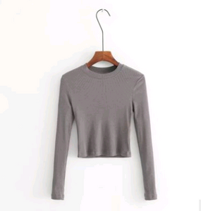 Slim Short Long Sleeve Sweater - Secret Apparel