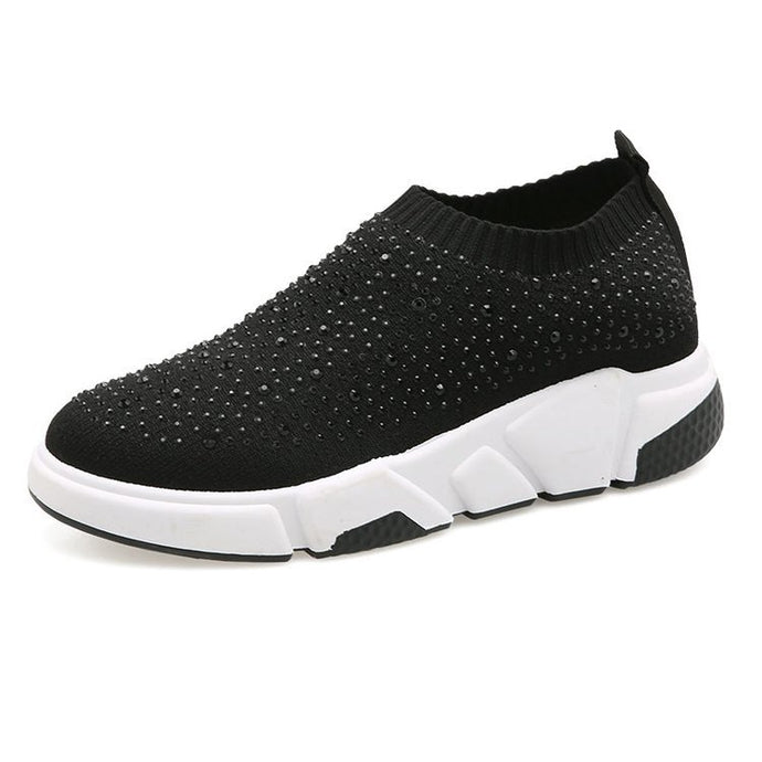 Black Bling Trainers - Secret Apparel