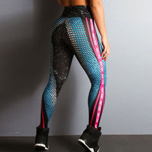 Load image into Gallery viewer, Fitness Blue Pink Leggings - Secret Apparel
