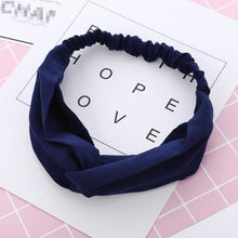 Load image into Gallery viewer, Vintage Cross Knot Suede Headband - Secret Apparel
