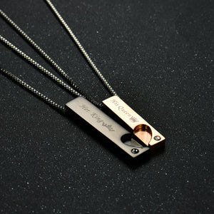 Titanium Steel Couple Necklace - Secret Apparel