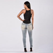 Load image into Gallery viewer, Ripped denim jeans bottom - Secret Apparel
