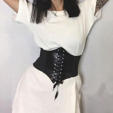 PU leather corset waist belt - Secret Apparel