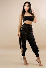 Load image into Gallery viewer, Black Side Slit Jasmine Trousers - Secret Apparel
