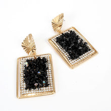 Load image into Gallery viewer, Square Bling Fashion Earrings - Secret Apparel
