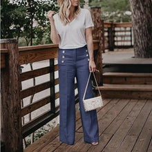 Load image into Gallery viewer, Buttoned Wide Leg Pants - Secret Apparel
