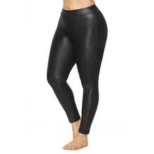 Load image into Gallery viewer, Plus Size Shiny Leggings - Secret Apparel
