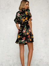 Load image into Gallery viewer, Printed V-Neck Floral Dress - Secret Apparel
