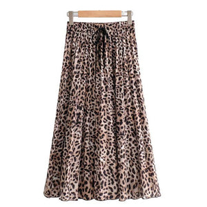 Leopard print midi skirt - Secret Apparel