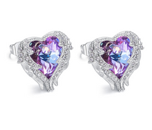 Load image into Gallery viewer, Shiny Heart Shaped Earrings - Secret Apparel
