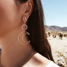 Load image into Gallery viewer, Sun &amp; Moon Earrings - Secret Apparel
