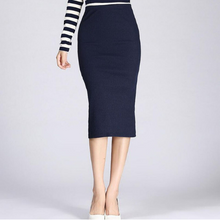 Load image into Gallery viewer, High Waist Thin Pencil Skirt - Secret Apparel
