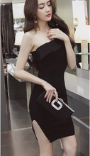 Load image into Gallery viewer, One Shoulder Split bodycon dress - Secret Apparel
