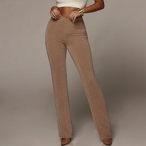 Boot Cut High Waist Pants - Secret Apparel