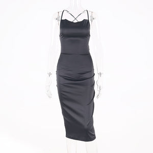 Satin bodycon dress - Secret Apparel