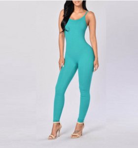 Slim Strapped Jumpsuit - Secret Apparel