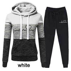 Casual Hooded Tracksuit Two Piece Set - Secret Apparel