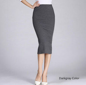 High Waist Thin Pencil Skirt - Secret Apparel