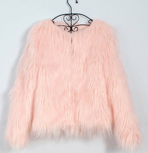 Fluffy Faux Fur Coat - Secret Apparel