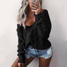 Load image into Gallery viewer, Off Shoulder Knitted Pullover Jumper Sweater - Secret Apparel
