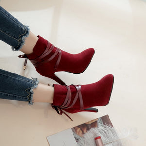 Pointed High Heel Boots - Secret Apparel