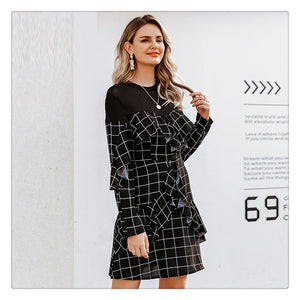 Long sleeves black dress - Secret Apparel