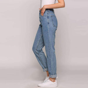 Straight leg Mom Jeans - Secret Apparel